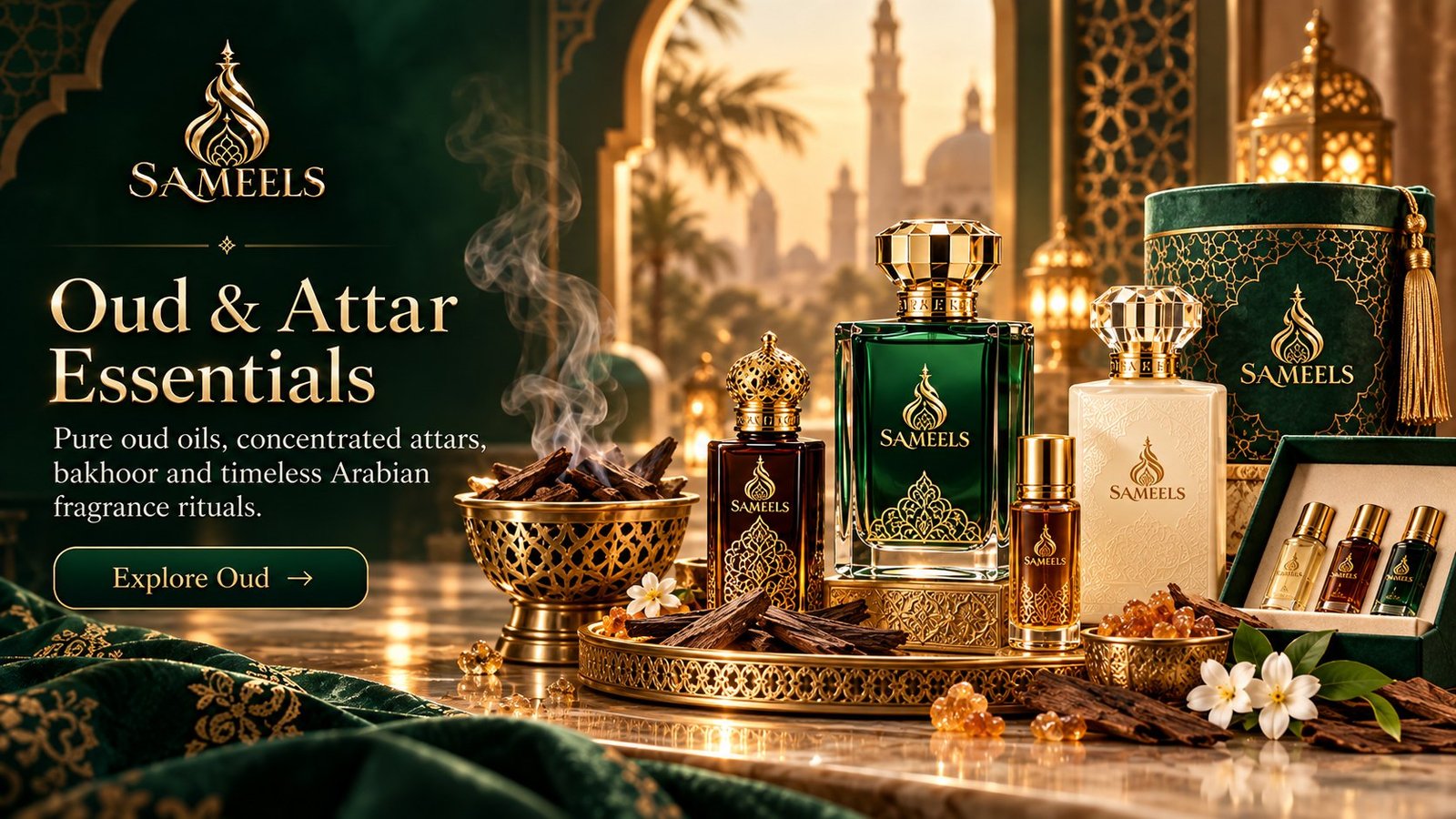 Oud & Attar Essentials – pure oud oils, concentrated attars and bakhoor by SAMEELS